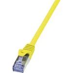 Síťový kabel RJ45 LogiLink CQ3067S, CAT 6A, S/FTP, 3.00 m, žlutá