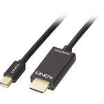 DisplayPort / HDMI kabel LINDY [1x mini DisplayPort zástrčka - 1x HDMI zástrčka] černá 1.00 m