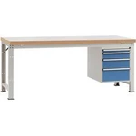 Kompletní dílenském základní PROFI s plastové desky, Šxhxv = 1500 x 700 x 840 mm Manuflex WP5427.0002 WP5427.0002