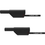 Schützinger VSFK 8500 / 1 / 50 / SW bezpečnostní měřicí kabely [4 mm zástrčka - 4 mm zástrčka] černá, 50.00 cm
