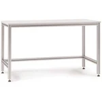 Manuflex AA3112 Box stolní hliník s linoleum deska pro vertikální činnosti, Šxhxv = 2000 x 800 x 900-917 mm