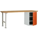 Dílenském COMBI model 8 s masivní deskou, Šxhxv = 2000 x 700 x 840 mm Manuflex WC5125.2001 WC5125.2001
