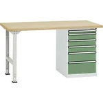 Dílenském COMBI model 2 s multiplex deska, Šxhxv = 1500 x 700 x 840 mm Manuflex TP5088.6011 TP5088.6011