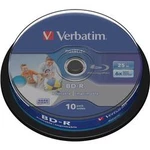 Blu-ray BD-R 25 GB Verbatim vřeteno, 43804, s potiskem, 10 ks