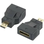 HDMI adaptér SpeaKa Professional, zástrčka micro D/zásuvka mini C, černá
