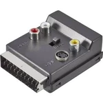 SCART / cinch / S-video Y adaptér SpeaKa Professional SP-1300864, [1x SCART zástrčka - 3x cinch zásuvka, SCART zásuvka, S-Video zásuvka], černá