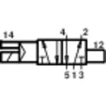 Elektropneumatický ventil Norgren V61B513A-A213L, 5/2-cestné, G 1/4, 24 V/DC