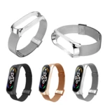 Metal Mesh Belt Smart Watch Band Replacement Strap for Xiaomi Mi Band 7