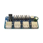 Power Expansion Module Button Control 5V 4-way USB Distribution Board Power Supply Hub