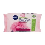 Nivea Rose Touch Micellar Wipes With Organic Rose Water 25 ks čisticí ubrousky pro ženy na všechny typy pleti