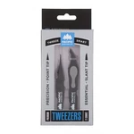 Pacific Shaving Co. Tweeze Smart Premium Tweezers dárková kazeta pinzeta se šikmým hrotem 1 ks + pinzeta se špičatým hrotem 1 ks pro muže