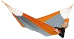 Hamaka - houpací síť AMAZONAS® Silk Traveller - šedo-oranžová-techno (Barva: Oranžová, Varianta: techno)