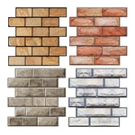 3D Retro Wall Sticker Self-adhesive Simulation Brick Rock Wallpaper Home Office Wall Decor Papers