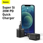 Baseus 20W PD Super Si Quick Charger for iPhone 12 Mini/12/12 Pro/12 Pro Max for Samsung Galaxy Note S20 ultra Huawei Ma