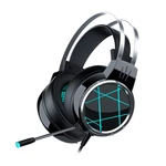 Heir Audio V5 Gaming Headset 7.1Channerl 50mm Unit RGB Colorful Light 4D Surround Sound Ergonomic Design 360° Omnidirect