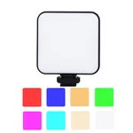 W64RGB Mobile Phone Vlog RGB Full Color LED Video Fill Light 2500-9000K Video Lamp Mini Fill Light for Smartphone Camera