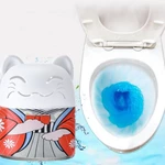 Automatic Toilet Bowl Cleaner Magic Flush Bottled Toilet Cleaner Toilet Tank Bathroom Foam Cleaning System Blue Bubble D