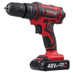 48VF Cordless Electric Impact Drill Rechargeable Drill Screwdriver W/ 1 or 2 Li-ion Battery