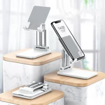 CCT7 Universal Folding Telescopic Desktop Mobile Phone Tablet Holder Stand for iPad Air for iPhone 12 XS 11 Pro POCO X3