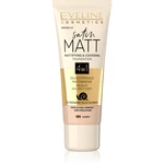 Eveline Cosmetics Satin Matt zmatňujúci make-up s extraktom zo slimáka odtieň 101 Ivory 30 ml