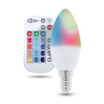 LED žiarovka Forever svíčka, E14 RGB 5W s dálkovým ovládáním (RTV003565) RGB LED žiarovka • spotreba 5 W • náhrada 25 W žiarovky • pätica E14 • teplá 
