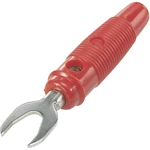 TRU COMPONENTS TC-R8-25D laboratórne zástrčka zástrčka, rovná Ø pin: 4 mm červená 1 ks