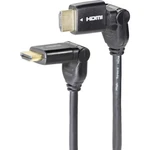 SpeaKa Professional HDMI prepojovací kábel #####HDMI-A Stecker, #####HDMI-A Stecker 5.00 m čierna SP-7870016 audio retur