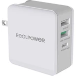 RealPower DeskCharge-65 306837 USB nabíjačka do zásuvky (230 V)  3 x USB