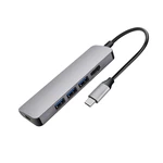JULI 543A 5 in 1 USB 3.1 Type C Data HUB with 3*USB 3.0 4K HD PD Charging Docking Station for Tablet Laptop
