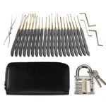 DANIU 26Pcs Padlock Locksmith Training Starter Practice Kit Lock Unlocking Pick Tool