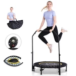 Doufit TR-03 Foldable Trampoline for Adults Fitness 40" Max Load 330LBS Foldable with Adjustable Handle Safety Pads Exer