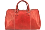 Kožená cestovní taška Arteddy - červená