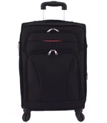 Cestovní textilní kufr na čtyřech kolečkách Agrado (S) 45l - černá