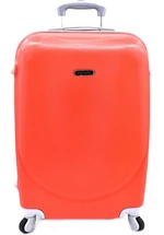 Cestovní  palubní kufr skořepinový na čtyřech kolečkách Agrado (S) 40l - červená