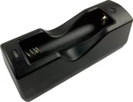 USB nabíjačka Single (18650) PowerTac® (Farba: Čierna)
