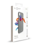 Fixed pouzdro na mobil Story pro Samsung A50, šedý