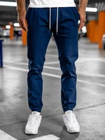 Modré pánské jogger kalhoty Bolf 1145