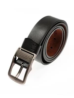 Černý pánský kožený pásek Bolf P007