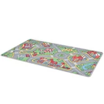 [EU Direct] vidaxl 132727 Play Mat Loop Pile 100x165 cm City Road Pattern Kindergarten Interactive Toy Outside Indoor