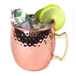 Stainless Steel Copper Plated Moscow Mule Mug 18oz Cocktails Iced Tea rinking Cup