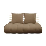 Rozkladacia pohovka s hnedým poťahom Karup Design Shin Sano Natural/Mocca Rozkladacia pohovka s hnedým poťahom Karup Design Shin Sano Natural/Mocca
