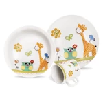 3-dielna detská porcelánová jedálenská súprava Orion Giraffe
