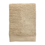 Tmavobéžový bavlnený uterák Zone Classic, 70 x 50 cm