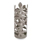 Sivý kovový stojan na dáždniky Versa Flores, výška 49 cm