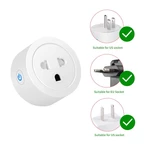 SMATRUL 16A/20A Tuya Smart Wifi Viet Plug Wireless Control Socket Outlet with Energy Monitering Timer Function Works wit