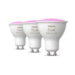 LED žárovka GU10 Philips Hue 3ks 4,3W (50W) White and Color Ambiance (2000-6500K/RGB) stmívatelná