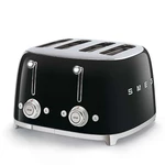 Toaster negru 50's Retro Style P4 2000W - SMEG