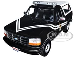1996 Ford Bronco Black and White "Idaho State Police" "Artisan Collection" 1/18 Diecast Model Car by Greenlight