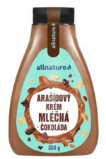 ALLNATURE Arašídový krém s mléčnou čokoládou 260 g