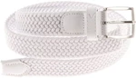 Alberto Belt Basic Braided Mens White 100